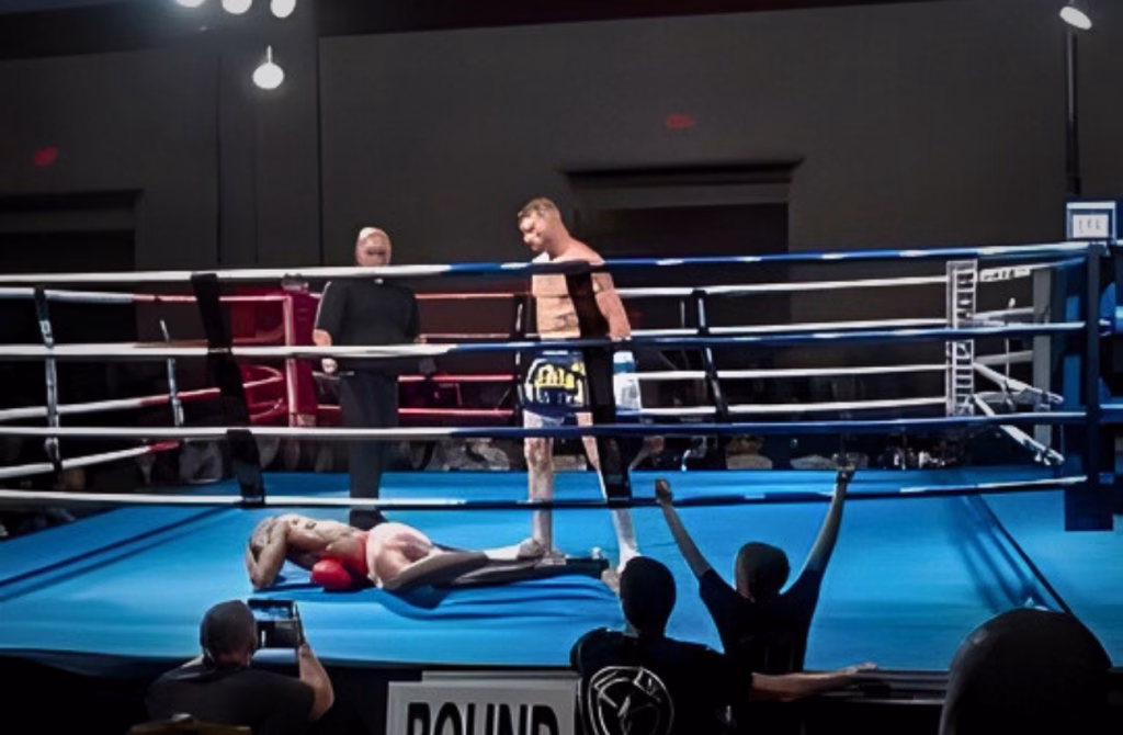 coach mark klemm knowcks out opponent